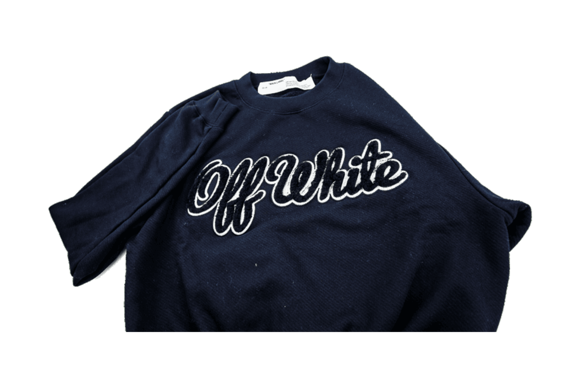 Off-White Shearling EMB Crewneck