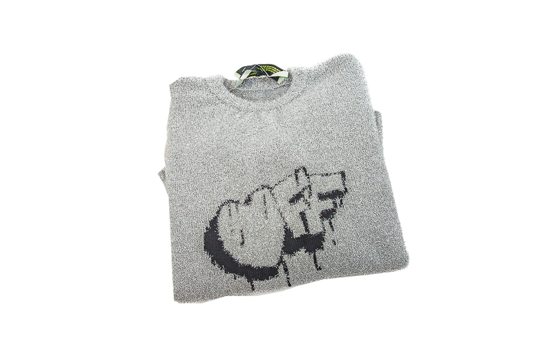 Off- White Lurex Knit