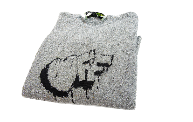 Off- White Lurex Knit