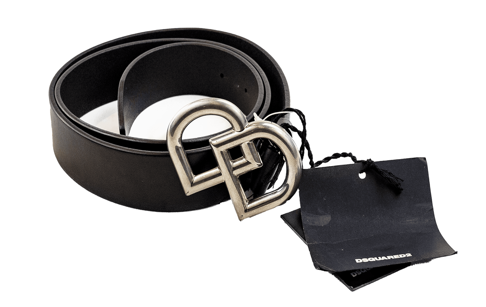 Dsquared Belts Double D Neero Palladio veechio