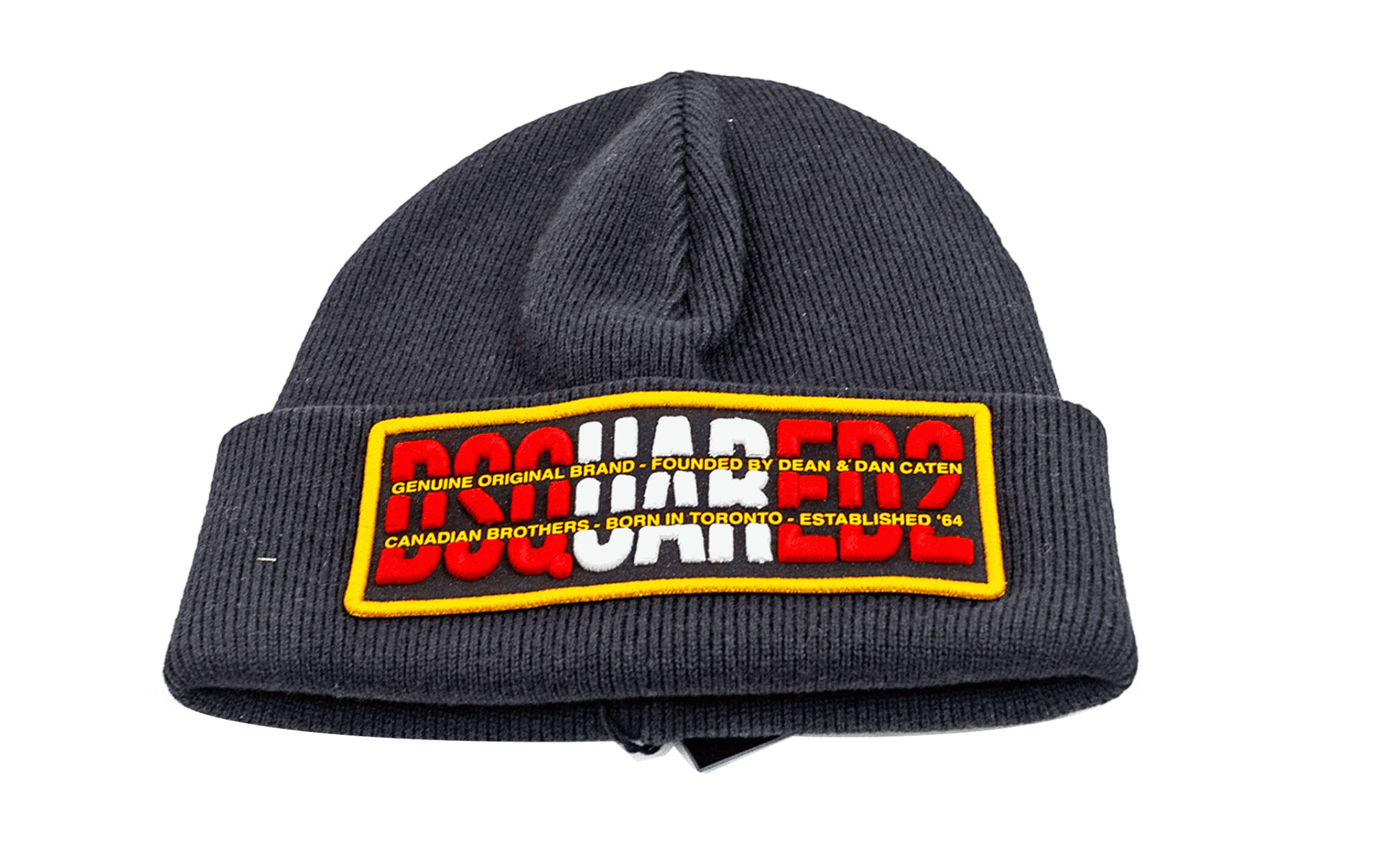 Dsquared Beanie wool Doppio patch logo